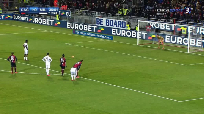 Franck Kessie Goal - Cagliari 1-1 AC Milan 21-01-2018