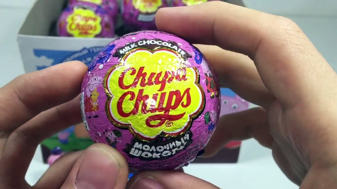 Открываем Сюрпризы Чупа Чупс Свинка Пеппа,Unboxing Surprise Eggs Peppa Pig Chupa Chups