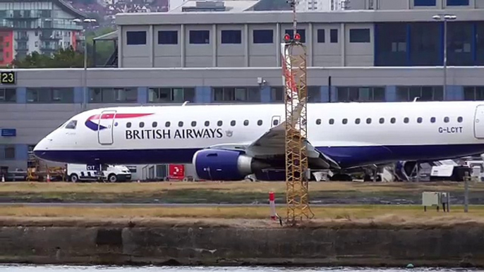 CROSSWIND PLANE SPOTTING at London City Airport (LCY) | 2017 | ✈