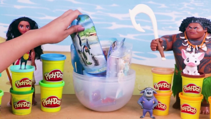 MOANA Huevo Sorpresa Gigante de MOANA en Español de Plastilina Play Doh! - Juguetes Fantásticos