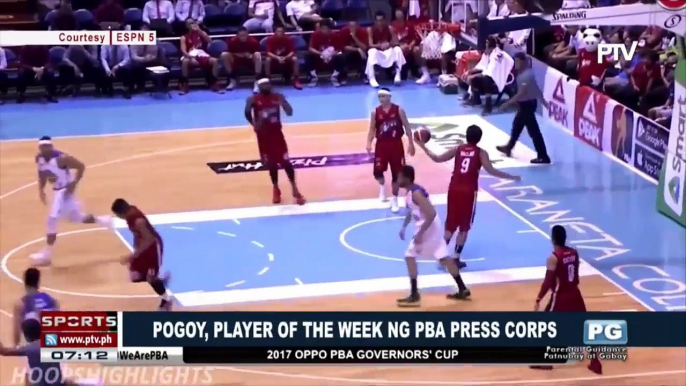 SPORTS BALITA: Pogoy, Player of the Week ng PBA Press Corps