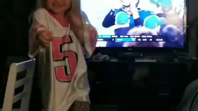 Delighted Pennsylvania Girl Breaks into a Dance After Eagles Win