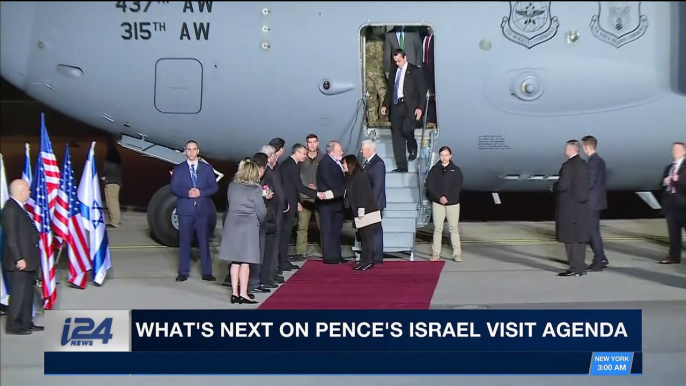 i24NEWS DESK | What's next on Pence's Israel visit agenda | Tuesday, January 23rd 2018