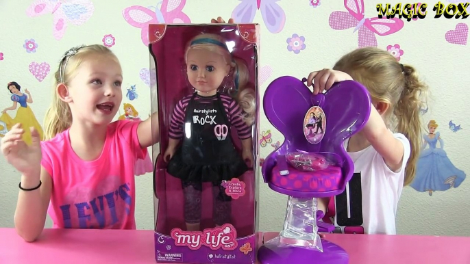 My Life as a Hair Stylist Doll * My Life as a Salon Chair Set & Hair Salon Accesories