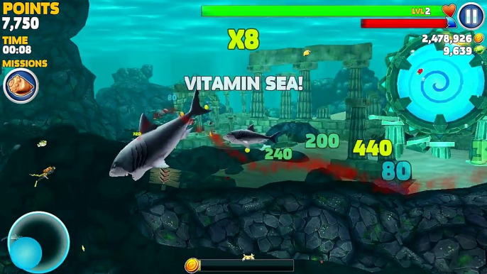 Hungry Shark Evolution MEGALODON Android Gameplay #13