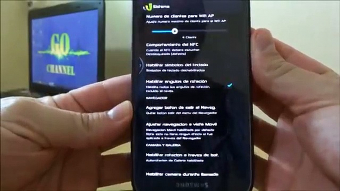 Settings completos Modulo WANAM XPOSED de Xposed Installer -Personaliza tu panel de notificaciones-