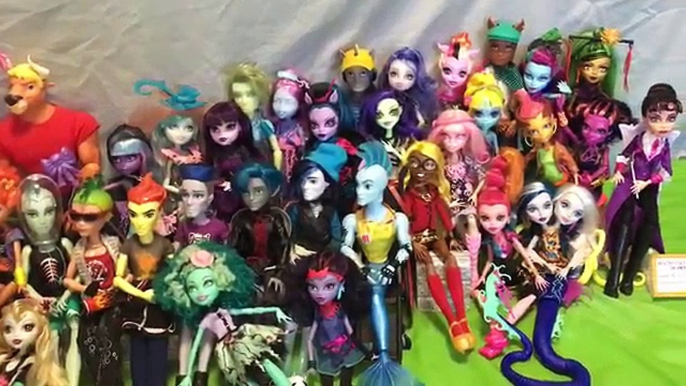 Monster High Dolls! All 76 Every Wave 1 Signature Doll Collection Video Tour w ALL Charers ToDate