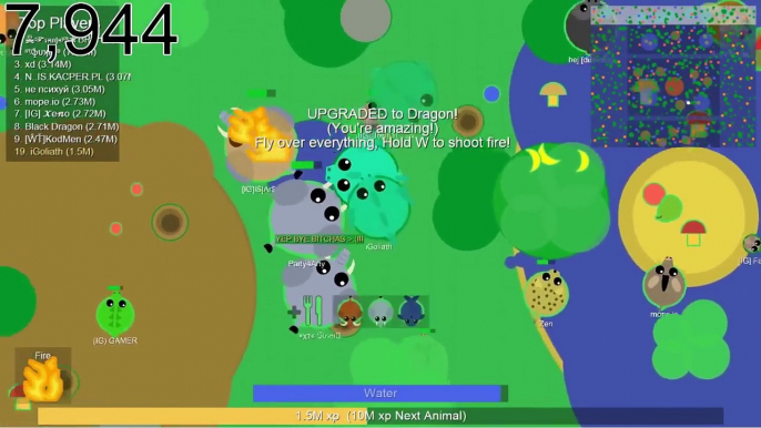 TOP 5 EPIC KILLS IN MOPE.IO EVER #6! ELEPHANT TROLLING BLACK DRAGONS AND DRAGONS! (Mope.io)