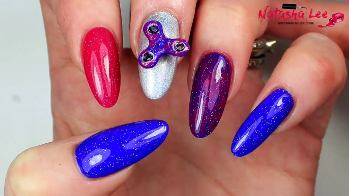 FIDGET SPINNER NAILS! WORLDS SMALLEST FIDGET SPINNERS! Galaxy Fidget Spinner DIY for Dolls & Nailart