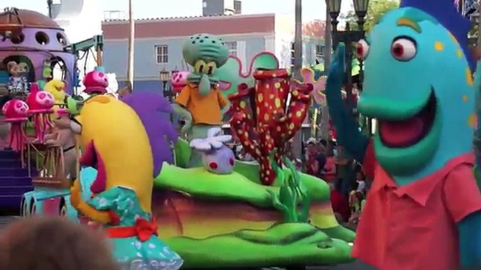 Full Universals Superstar Parade starring Despicable Me, SpongeBob, Dora and Hop