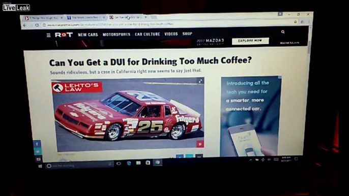 Drunk Driving Arrests for drinking too Much Coffee?