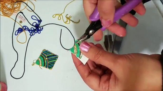 How To Make Paper Earrings||Made out of paper.