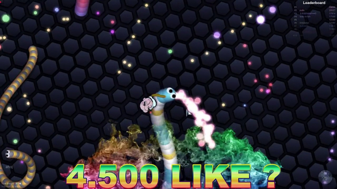 Slither.io - GIANT KILLER SNAKE #4 // Epic Slitherio Gameplay! (Slitherio Funny Moments)