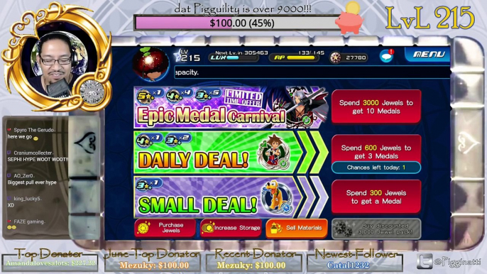 Kingdom Hearts Unchained x : Spending 15000 Jewels - Thank You Mezuky!!! :-D