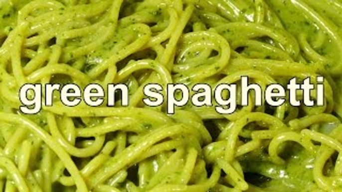 GREEN PESTO SPAGHETTI | Tasty and easy food recipes for dinner to make at home - cooking videos