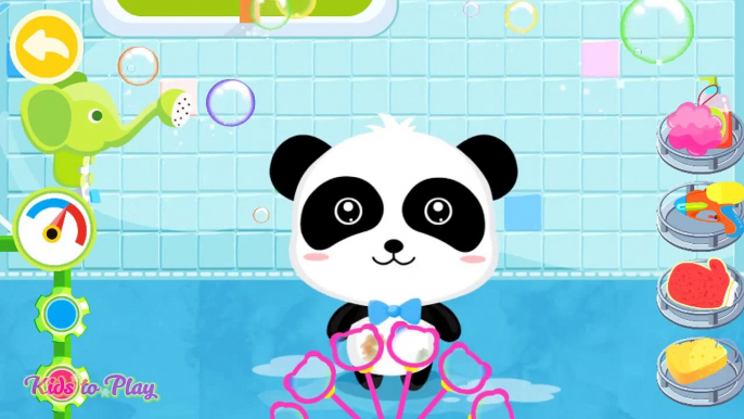Cute Animals, bath toys, bubbles and more Kids games by Babybus - Baby pandas Bath Time