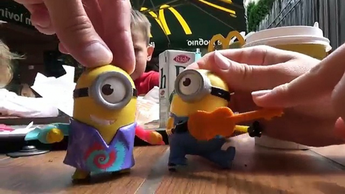 Миньоны игрушки Хеппи Мил МакДональдс Minions toys Unboxing Happy Meal McDonalds