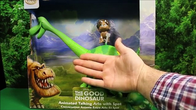 Disney The Good Dinosaur Arlo Animated Talking Figure with Spot Pixar Unboxing, Review By WD Toys