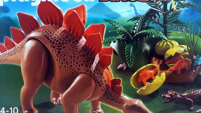 Playmobil Dinos Stegosaurus 5232 - Dinosaur Stegosaurus toy with eggs and babies