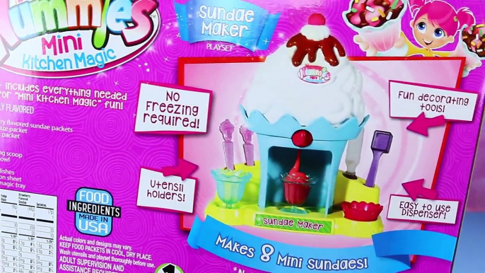 Yummy Nummies Ice Cream Sundae Maker Machine Playset Toy Review by DisneyCarToys