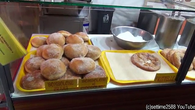 Delicious Fried Pastries from South of Italy. Krafen, Donuts and More Italian Sweet Street Food