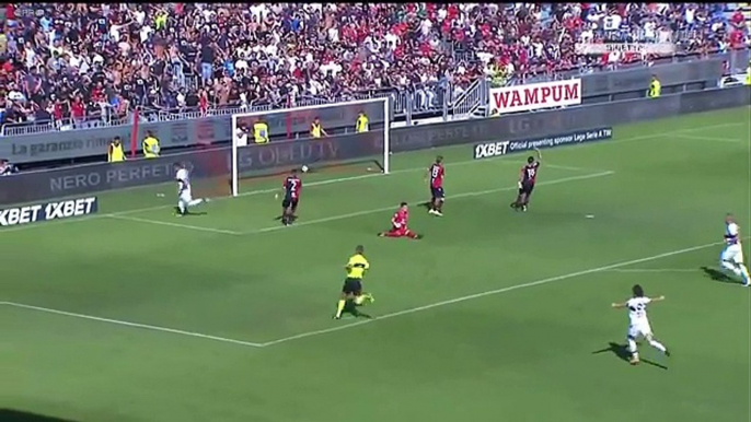 Cagliari 2-3 Genoa 15/10/2017 All Goals & Highlights HD Full Screen  .