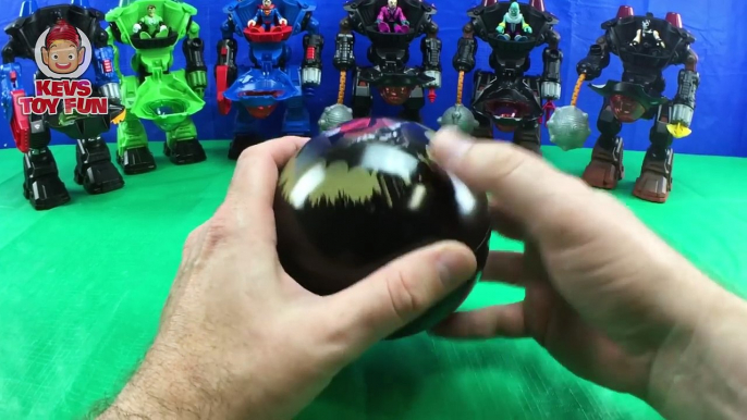 Batman Green Lantern Superman Battle Bane Lex Luthor Brainiac in Imaginext Robot Battle Slam Video