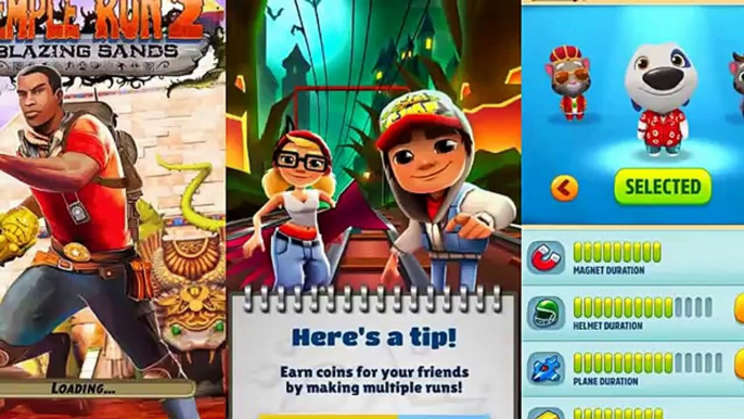 Tom gold run hawaiian Vs. Subway surfers Transylvania Vs. Temple run 2-Gameplay for children #70