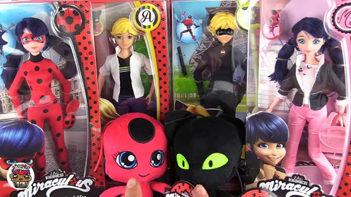 Miraculous Ladybug Custom NESTING DOLLS Ladybug, Cat Noir, Volpina, Lady Wifi Surprise Toys for Kids