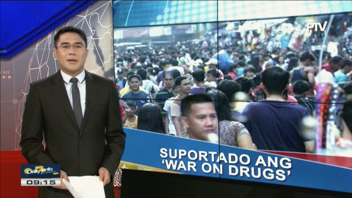 Mayorya ng mga Pinoy, suportado pa rin ang 'war on drugs'