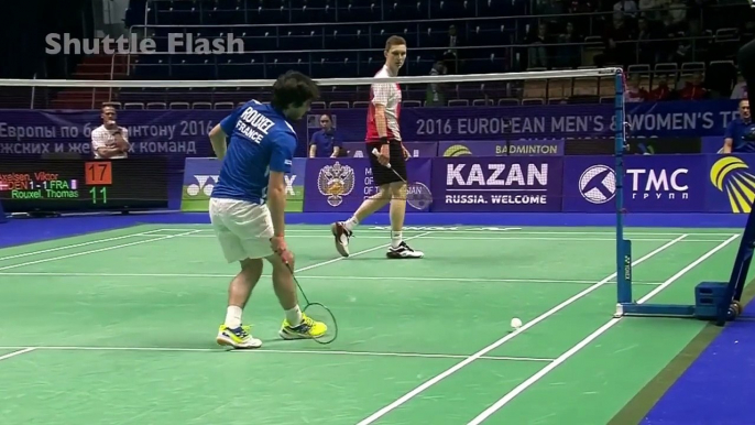 Viktor AXELSEN Badminton Technique in Super Slow Motion Camera