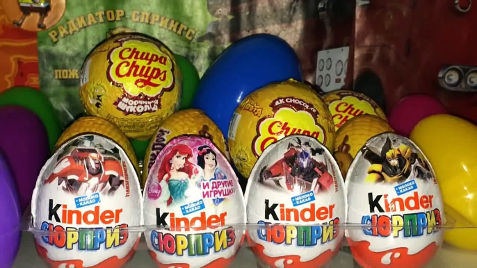 Распаковка Киндер Сюрпризов Transformers Kinder Surprise Scooby-Doo Surprise eggs Maya the Bee