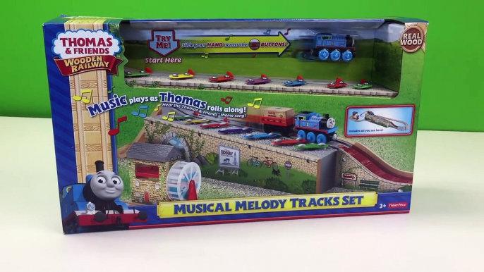 Thomas Wooden Railway MUSICAL MELODY TRACK Train Set with LEGO DUPLO Crashes!