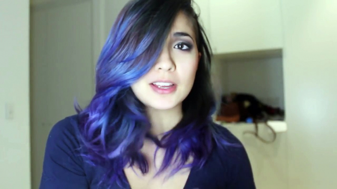 How I Did My Purple-Blue Hair (Manic Panic)