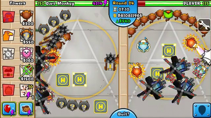 BTD Battles mobile EP 1- Hacker vs stupid hacker