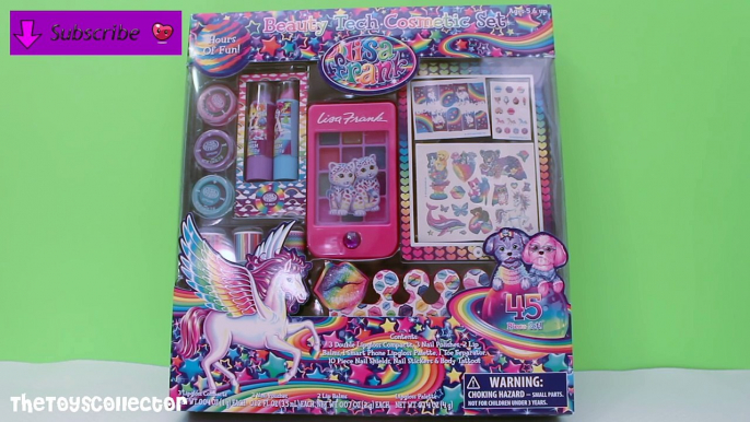 Lisa Frank Cosmetic Tech Beauty Set! Lip Gloss Smartphone Nail Polish & FUN Disney Princess