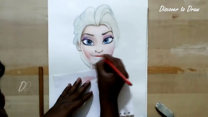 how to draw princess elsa from frozen