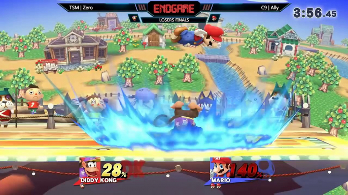 Endgame LOSERS FINALS - TSM | ZeRo (Diddy Kong) vs C9 | Ally (Mario)