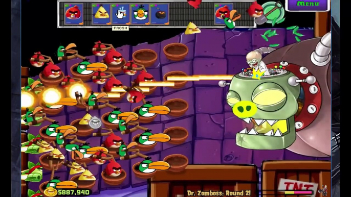 Plants vs Zombie vs Angry Birds: Team Angry Birds vs Dr Zomboss