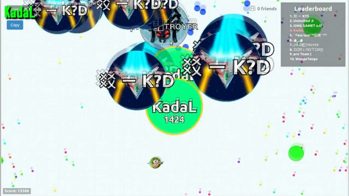 Agar.io - RNA vs SUBS // BIGGEST DOUBLESPLIT DESTRUCTION EVER?! GREATEST SAME SIZE POPSPLIT! -