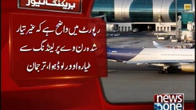 Plane Crash Landing Case, Explanatory Statement of Shaheen Airlines