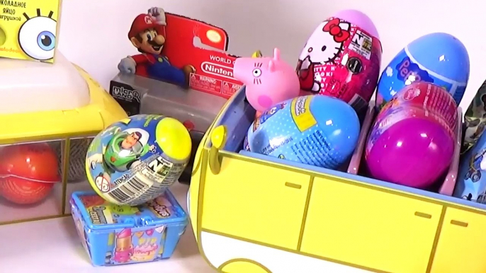 Peppa Pig e George Ovos Surpresas na Van! Massinha Play Doh Galinha Pintadinha Peppa Frozen