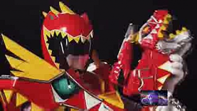 power rangers dino supercharge t-rex super charge formacion tri stego  español latino