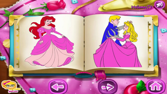 Juego libro de Colorear Princesas - princess coloring book | irisgamestv