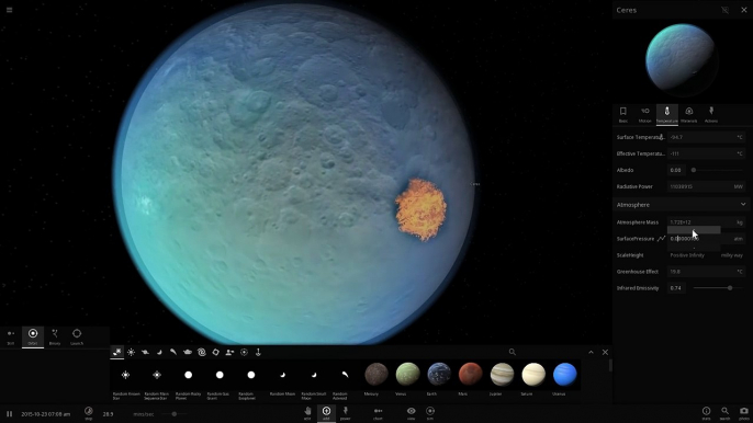 Terraforming CERES - Universe Sandbox 2