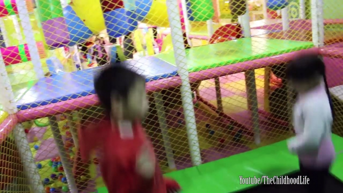 Indoor Playground Family Fun for Kids Slide Swing Trampoline Balls Playroom | TheChildhoodLife