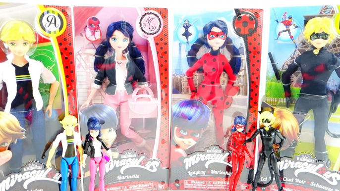 Miraculous Ladybug & Cat Noir FASHION DOLLS Marinette Adrien Ladybug Cat Noir Unboxing and Review