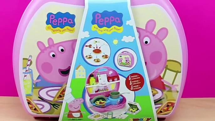 Maletín Mini Pizzería de Peppa Pig en español | Juguetes de Peppa Pig cocina Pizza para George