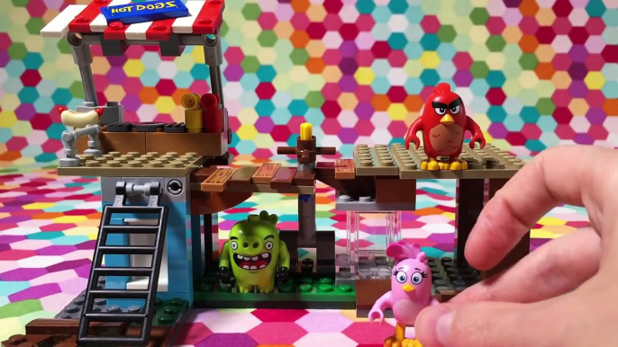 LEGO Angry Birds Movie Pig City Teardown Build Review Silly Play Kids Toys