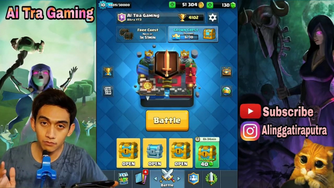 BUKA 3 CLAN CHEST DAPAT LEGENDARY ? + KETEMU GOLEM LVl 7 GILA PAK - Clash Royale Indonesia